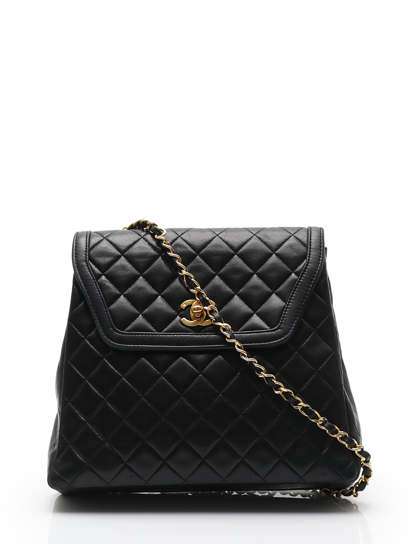 シャネル(CHANEL)マトラッセ|チェーンショルダーバッグ|ラムスキン|黒|ポーチ付き|ゴールド金具|ハイブランド・ブランド専門の中古通販サイト(279226)