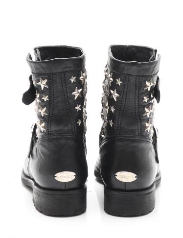 ジミーチュウ(JIMMY CHOO)スタースタッズ|ショートブーツ|レザー ...