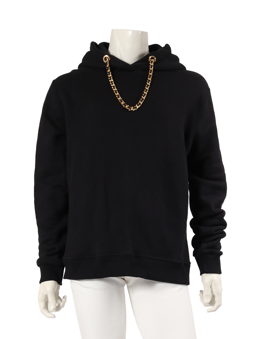 バーバリー(BURBERRY)|プルオーバーパーカー|コットン|黒|チェーン|2019SS|ハイブランド・ブランド専門の中古通販サイト(286162)