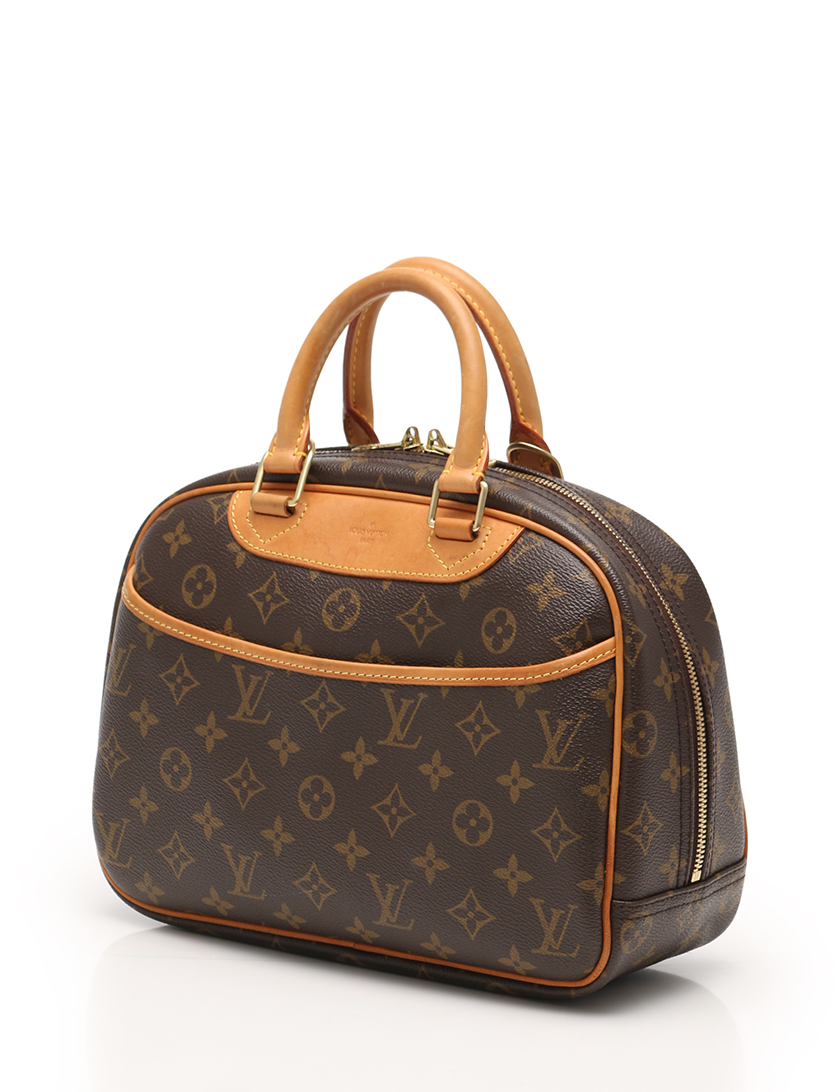 ルイヴィトン(LOUIS VUITTON)トゥルーヴィル|モノグラム|ハンドバッグ|PVC|レザー|茶|ハイブランド・ブランド専門の中古通販サイト(285999)