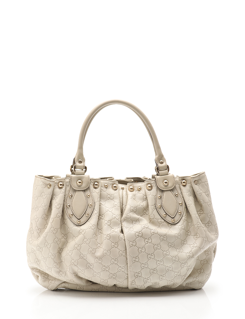 グッチ(GUCCI)グッチシマ|トートバッグ|レザー|アイボリー ...