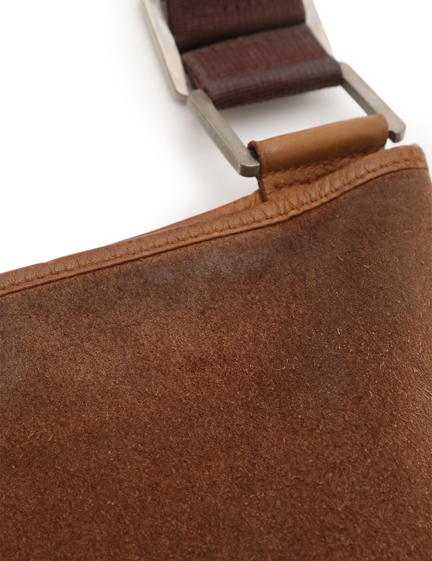ロエベ(LOEWE)アナグラム|ショルダーバッグ|スエード|レザー|茶|ハイブランド・ブランド専門の中古通販サイト(289844)