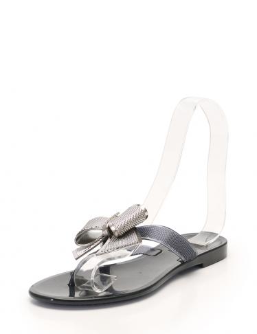 Ferragamo ラバー　サンダル　リボンモチーフ　ブラック　サイズ6 セール 17%OFF】SALVATORE FERRAGAMO サンダル LYLIA J ヴィラ