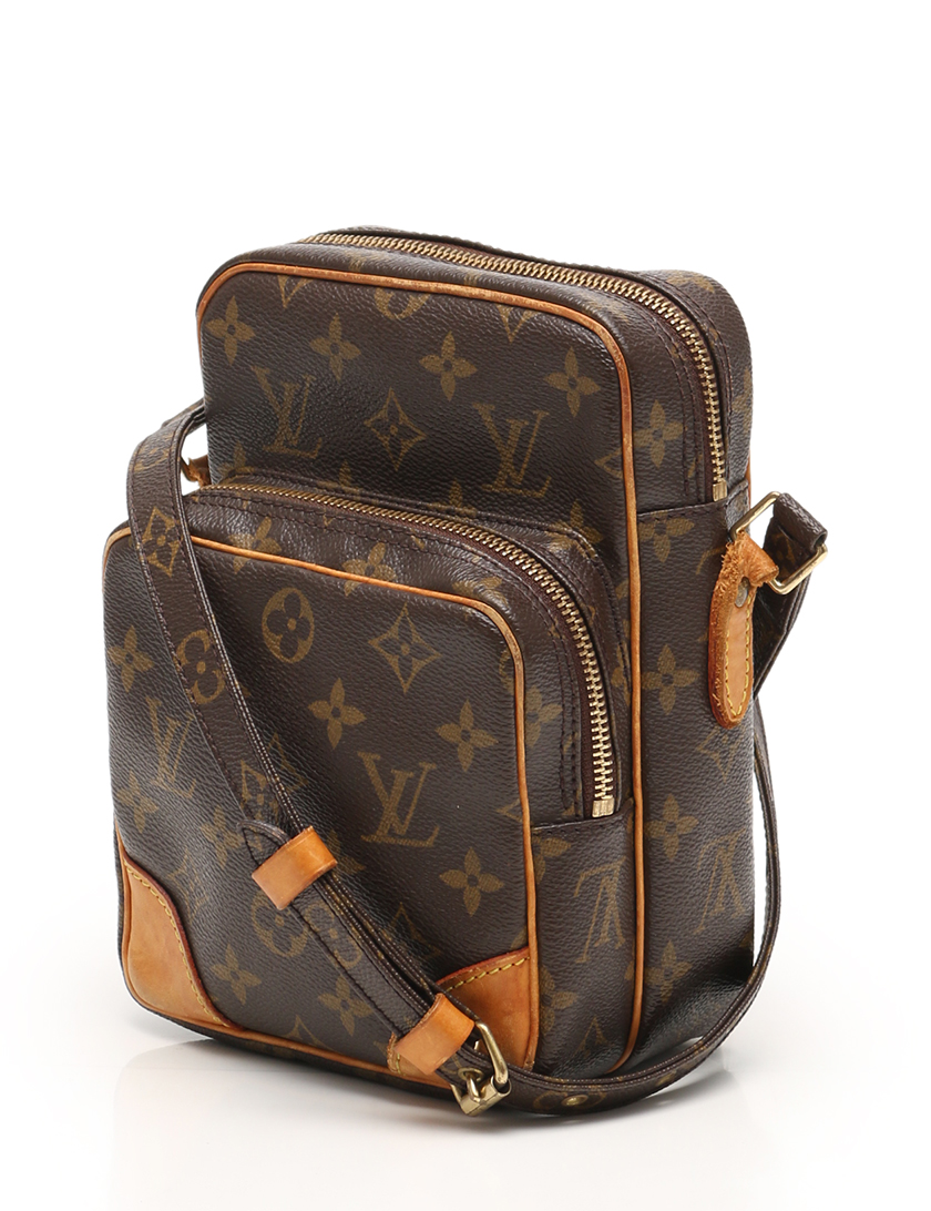 ルイヴィトン Louis Vuitton アマゾン モノグラム ショルダーバッグ Pvc レザー 茶 ハイブランド ブランド専門の中古通販サイト