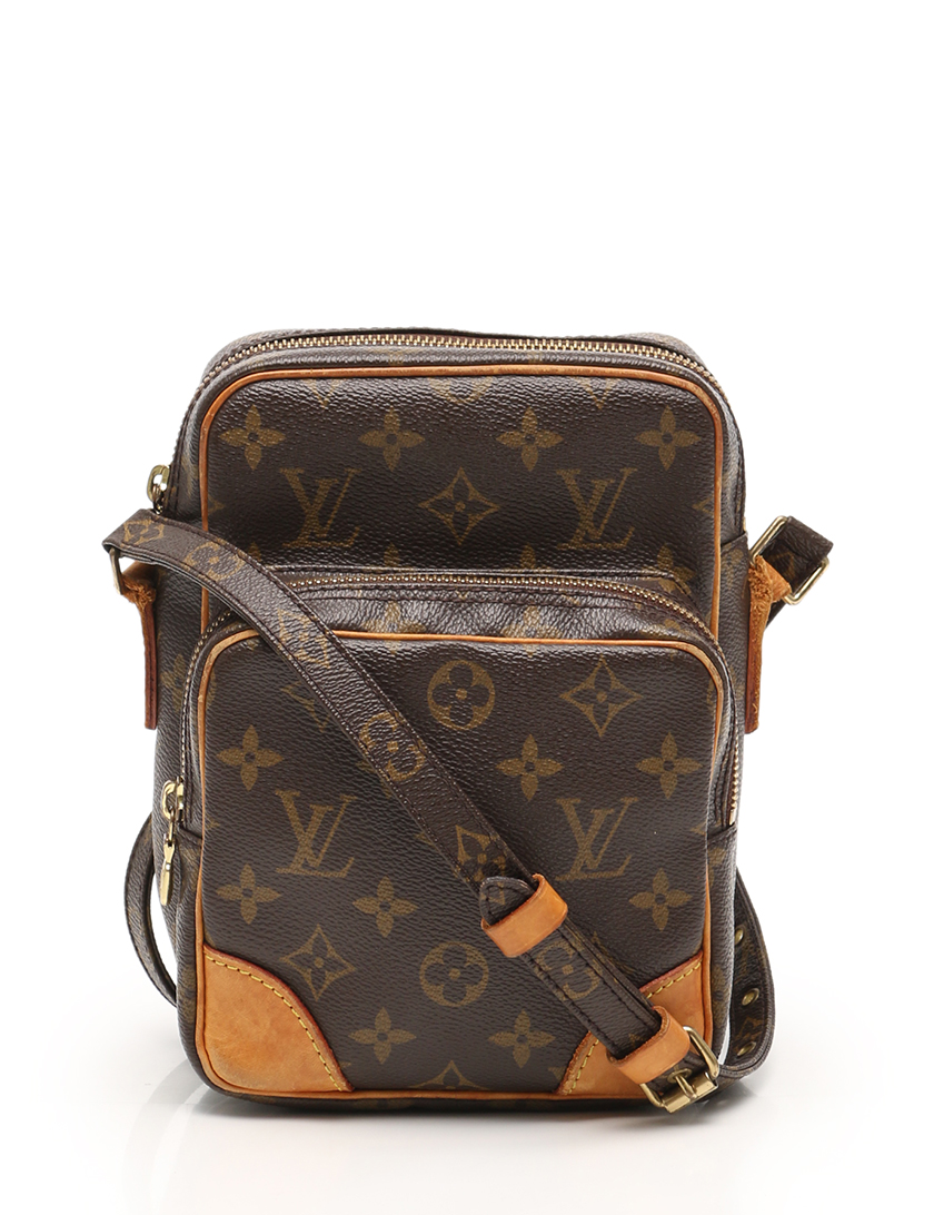 ルイヴィトン Louis Vuitton アマゾン モノグラム ショルダーバッグ Pvc レザー 茶 ハイブランド ブランド専門の中古通販サイト