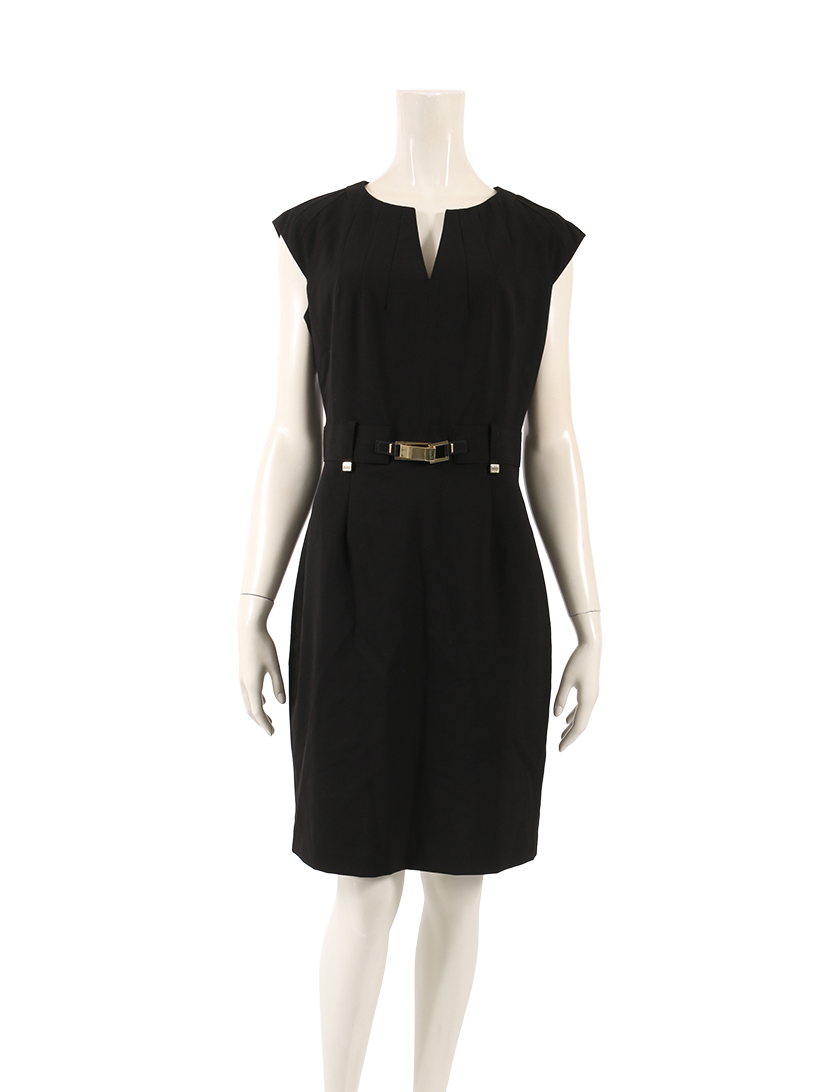 カルバンクライン Calvin Klein ワンピース ノースリーブ 黒 ハイブランド ブランド専門の中古通販サイト