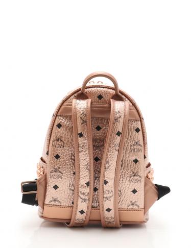 エムシーエム(MCM)スターク|サイドスタッズ|ヴィセトス|バックパック|PVC|レザー|ピンクゴールド|ハイブランド・ブランド専門の中古通販サイト(301371)