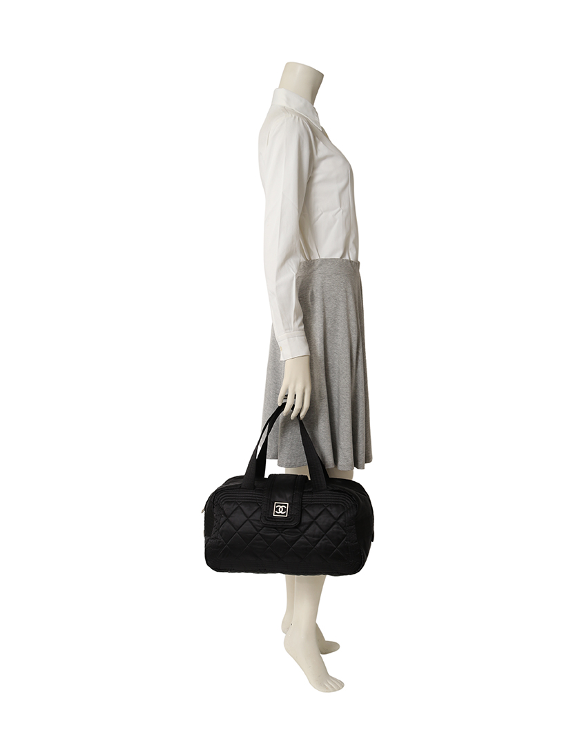 シャネル(CHANEL)スポーツライン|ミニボストン|ハンドバッグ|ナイロン|黒|ハイブランド・ブランド専門の中古通販サイト(287067)