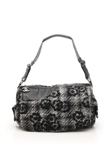 CHANEL・バッグ・カメリア ミニボストン チェーンショルダーバッグ