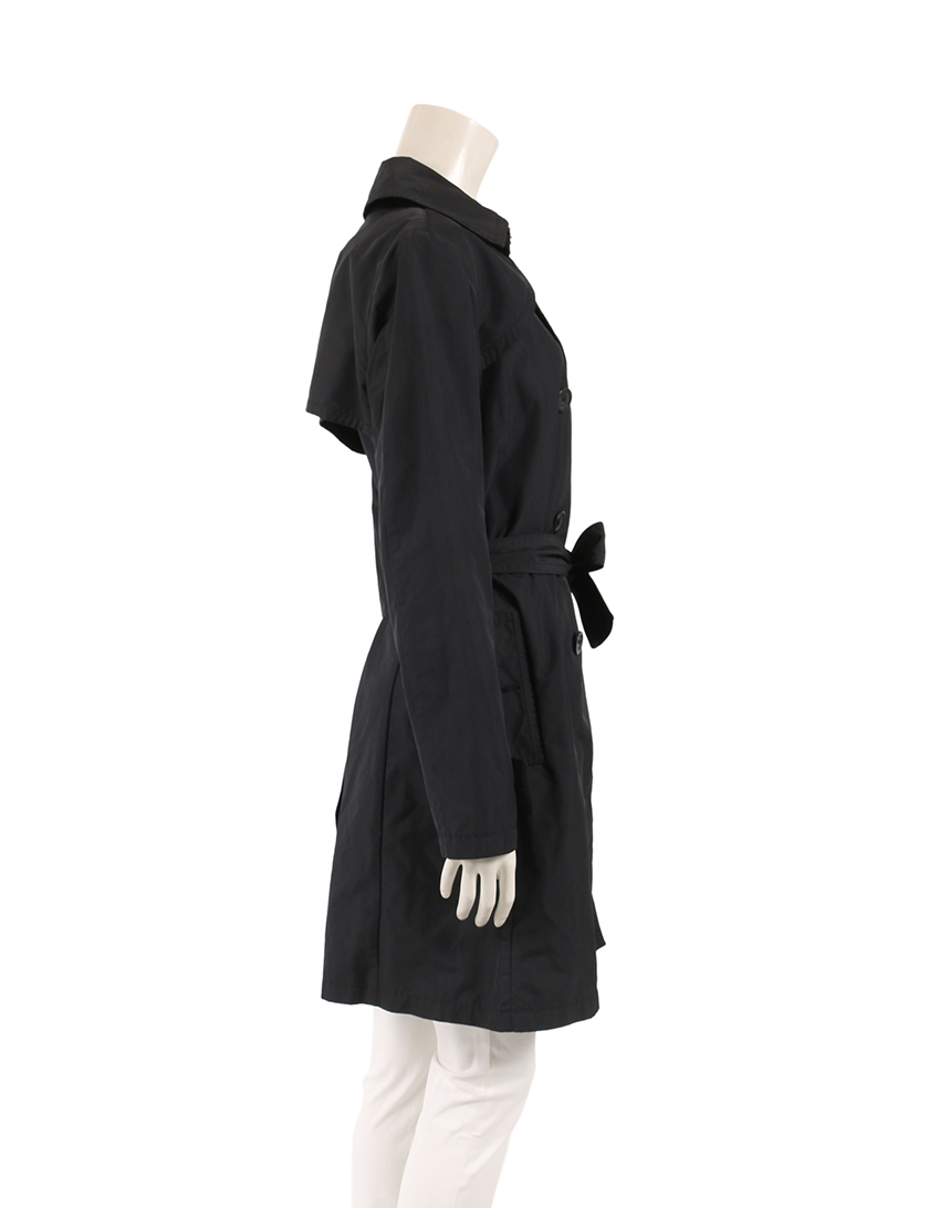 モンクレール(MONCLER)|トレンチコート|黒|ベルト付き|ハイブランド・ブランド専門の中古通販サイト(306603)