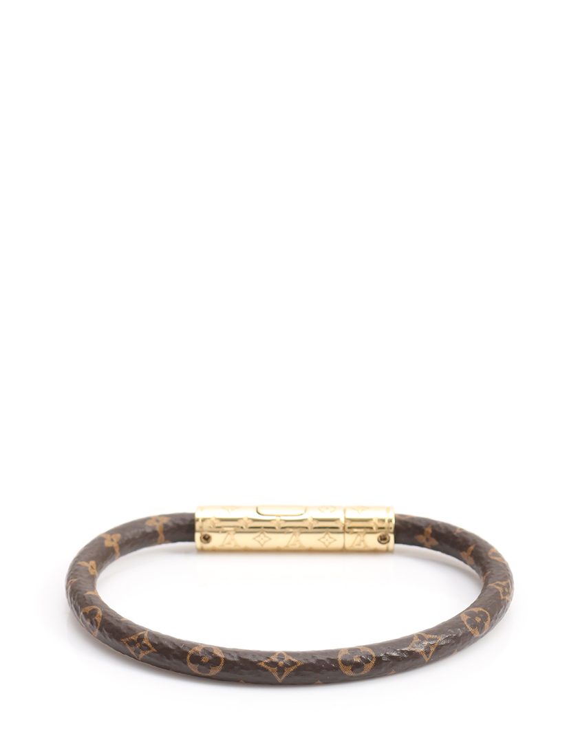 ルイヴィトン(LOUIS VUITTON)ブラスレ|LV|コンフィデンシャル|モノグラム|ブレスレット|PVC|茶|ゴールド|ハイブランド・ブランド専門の中古通販サイト(307858)