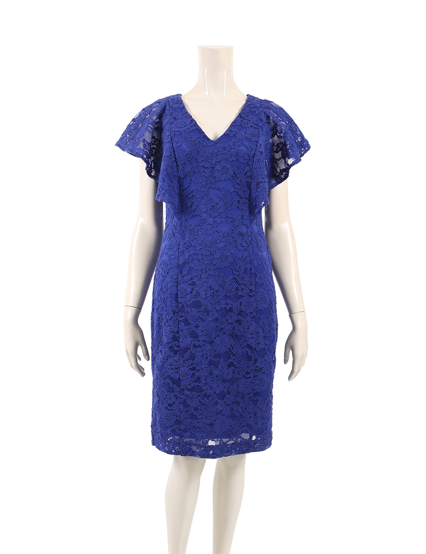 ローレンラルフローレン Lauren Ralph Lauren ワンピース 花柄 レース 青 ハイブランド ブランド専門の中古通販サイト