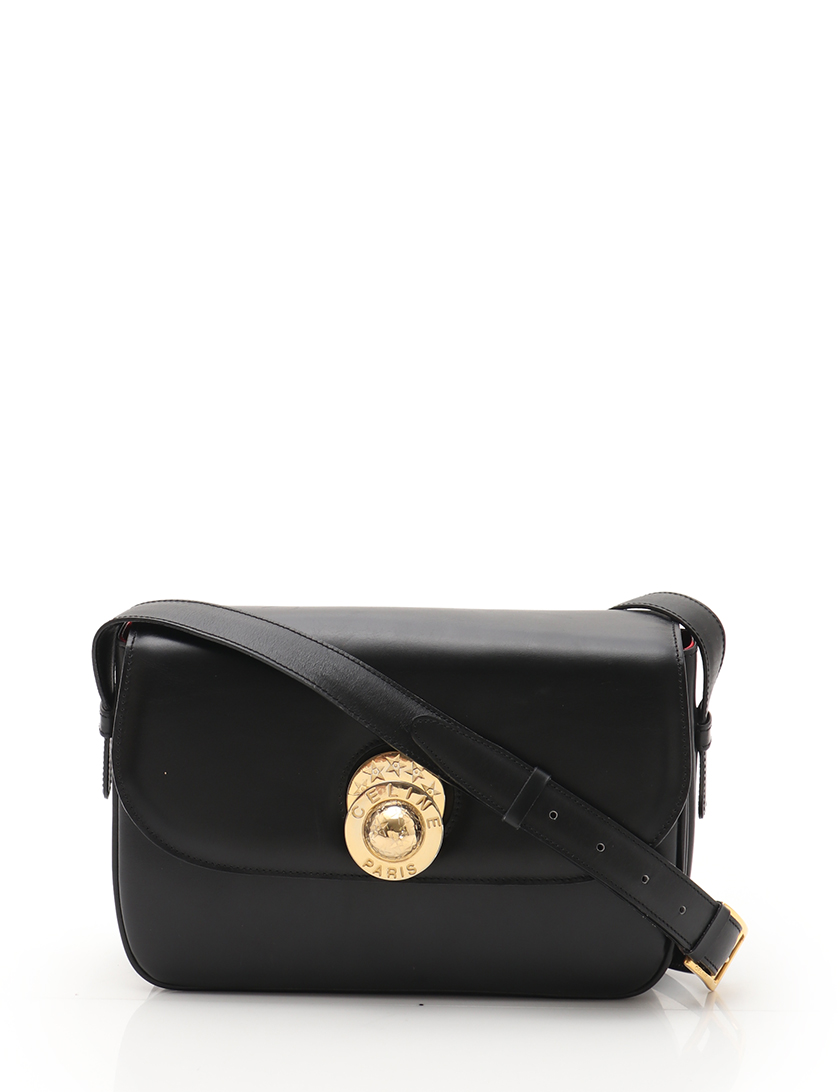 セリーヌ(CELINE)|ショルダーバッグ|レザー|黒|ハイブランド・ブランド専門の中古通販サイト(315901)