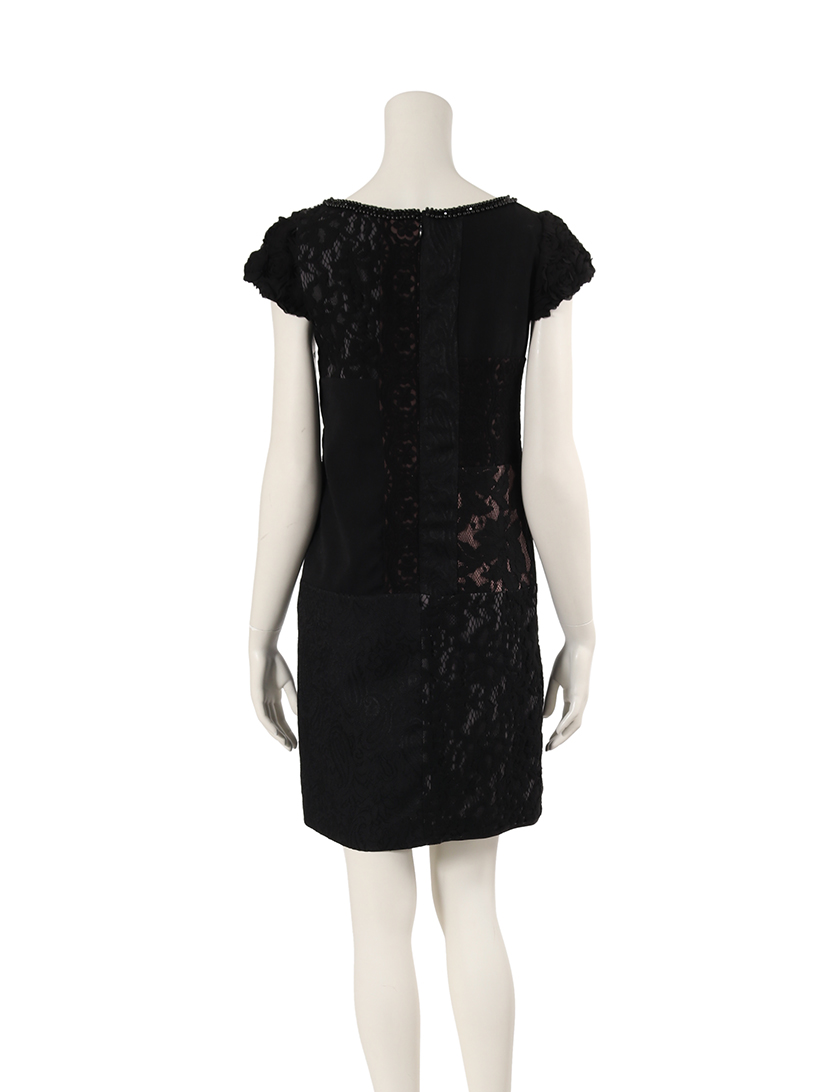 ダイアグラムグレースコンチネンタル Diagram Grace Continental ワンピース レース 黒 グレー ベージュ ビーズ ハイブランド ブランド専門の中古通販サイト