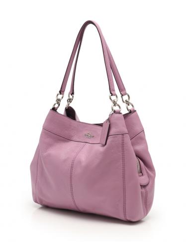 コーチ(COACH)|ショルダーバッグ|レザー|ピンクパープル|ハイブランド・ブランド専門の中古通販サイト(336026)