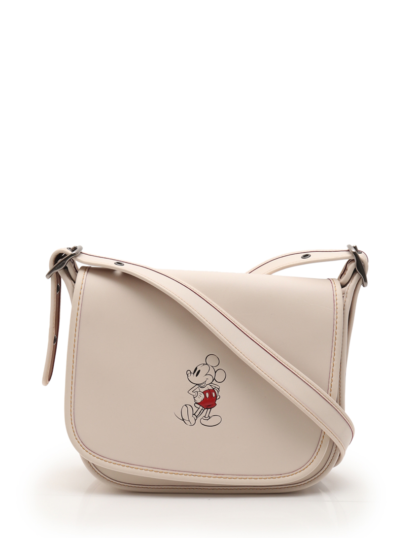 コーチ Coach パトリシア サドル ディズニー ミッキー ワンショルダーバッグ レザー 白 ハイブランド ブランド 専門の中古通販サイト