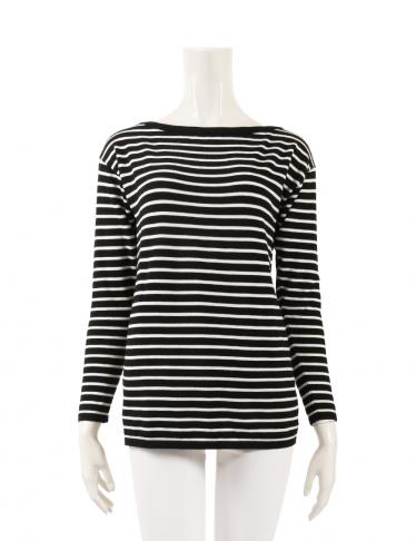 SAINT LAURENT サンローラン　クラッシュマリンボーダーニット　L SAINT LAURENT サンローラン クラッシュマリンボーダーニット L SAINT