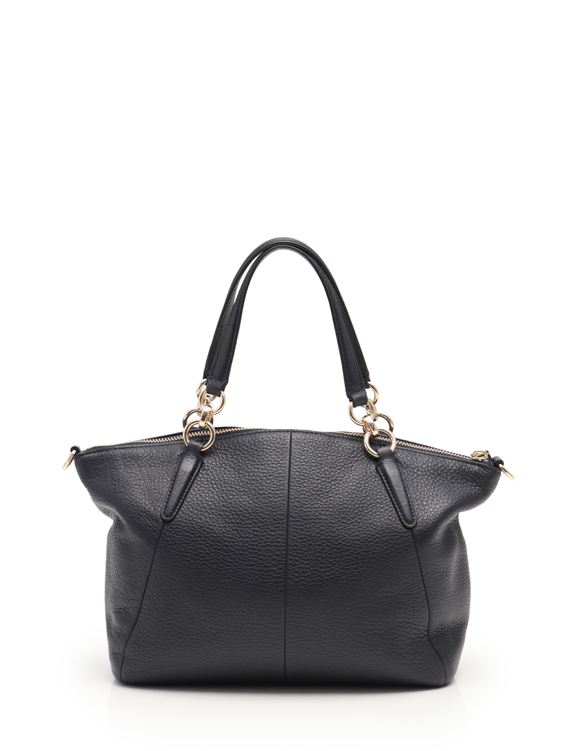 コーチ COACH】 ラグジュアリー メタリック ペブルド レザー サッチェル