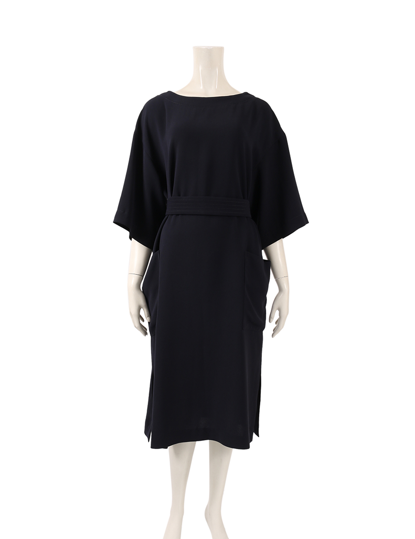 エブール Ebure ワンピース ネイビー 18ss ハイブランド ブランド専門の中古通販サイト 3437