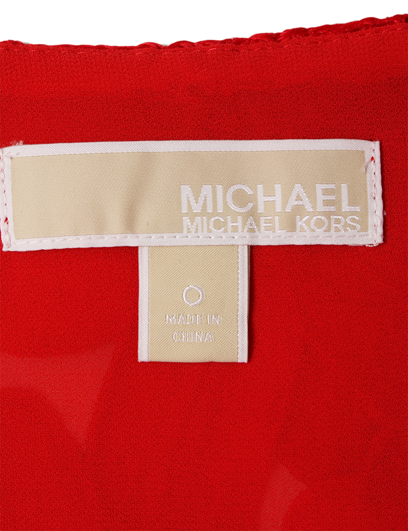 マイケルマイケルコース Michael Michael Kors ワンピース 花柄 レース ノースリーブ 赤 ハイブランド ブランド専門の中古通販サイト