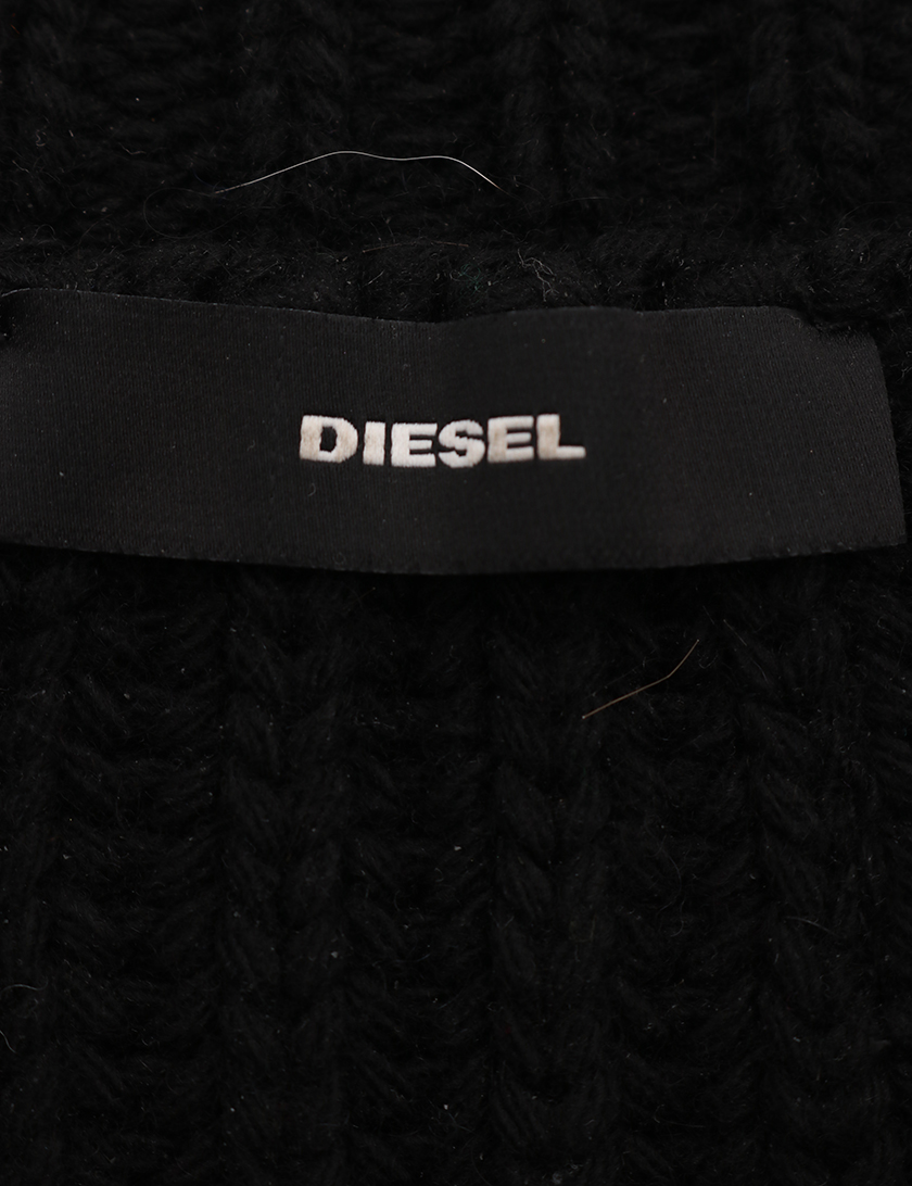 ディーゼル(DIESEL)ショートニット|ウール|黒|ダメージ加工|ハイブランド・ブランド専門の中古通販サイト(357753) ディーゼル(DIESEL)ショートニット|ウール|黒|ダメージ加工|ハイブランド・ブランド専門の中古通販サイト(357753)