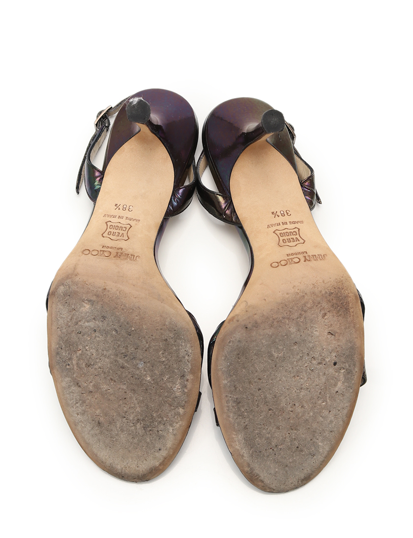 ジミーチュウ(JIMMY CHOO)|バックストラップサンダル|エナメル ジミーチュウ(JIMMY CHOO)|バックストラップサンダル|エナメル