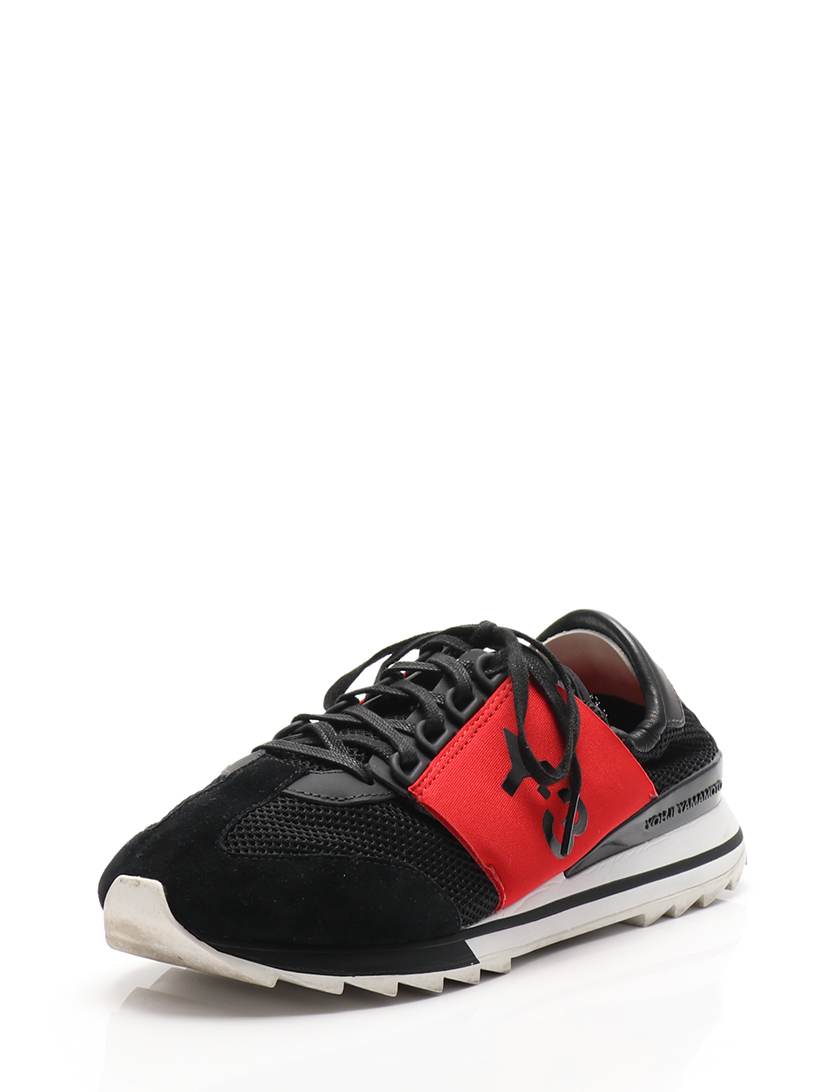 ワイスリー Y 3 レースアップスニーカー 黒 赤 シャークソール ハイブランド ブランド専門の中古通販サイト