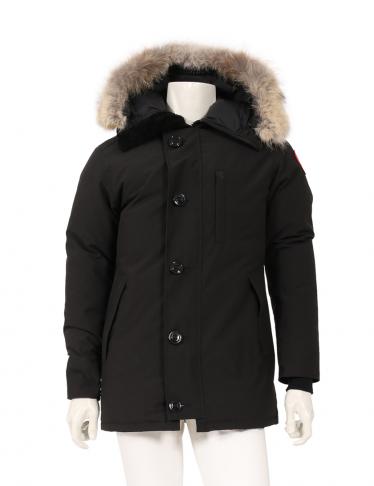 CANADA GOOSE・アウター・JASPER ジャスパー ダウンジャケット コヨーテファー 黒 フード付き