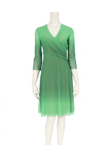 ヴィヴィアンタム Vivienne Tam カシュクールワンピース ナイロン 黄緑 緑 グラデーション ハイブランド ブランド専門の中古通販サイト 3685